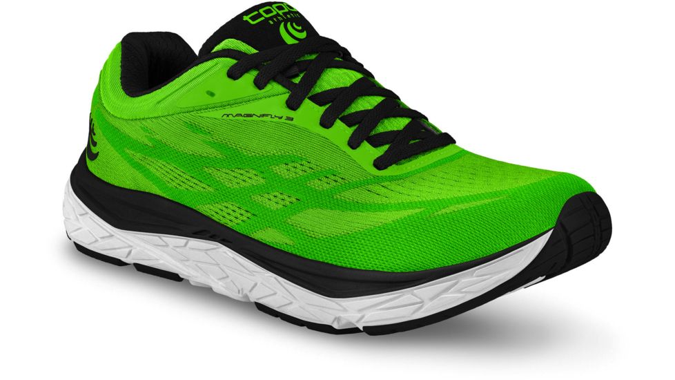 Topo Athletic Magnifly 3 Road Running Shoes - Mens, Bright Green/Black, 9.5 US, M034-095-BGRBLK