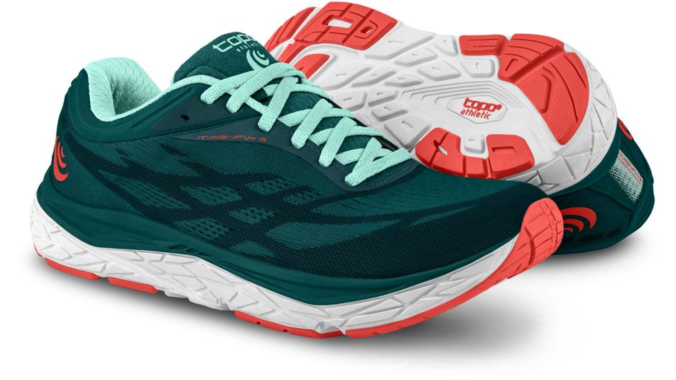 Topo Athletic Magnifly 3 Road Running Shoes - Womens, Emerald/Sky, 7.5 US, W034-075-EMESKY