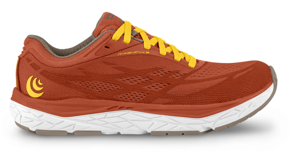Topo Athletic Magnifly 3 Road Running Shoes - Womens, Rust/Gold, 7.5 US, W034-075-RUSGLD