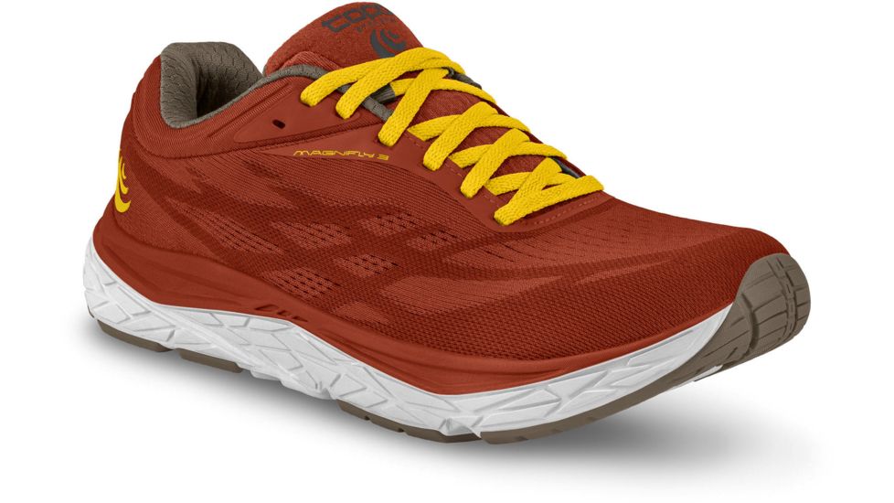 Topo Athletic Magnifly 3 Road Running Shoes - Womens, Rust/Gold, 7.5 US, W034-075-RUSGLD