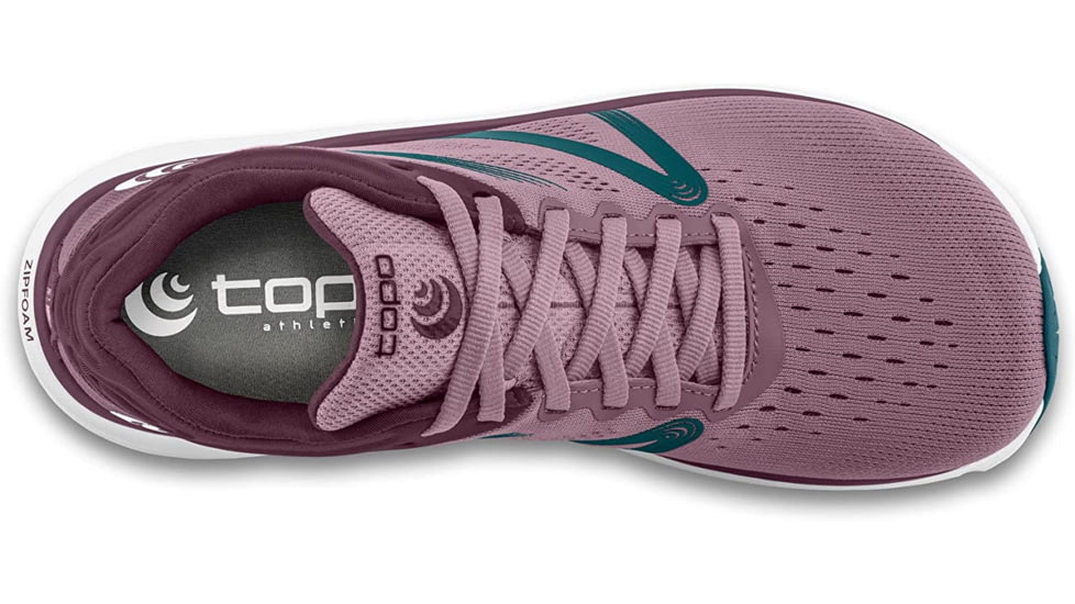 Topo Athletic Magnifly 4 Road Running Shoes - Womens, Mauve/Navy, 9, W051-090-MAVNAV