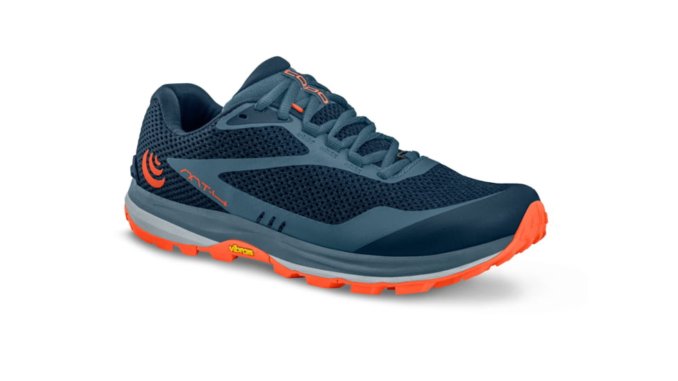 Topo Athletic MT-4 Trail Running Shoe - Womens, Navy/Coral, 7, W052-070-NAVCOR