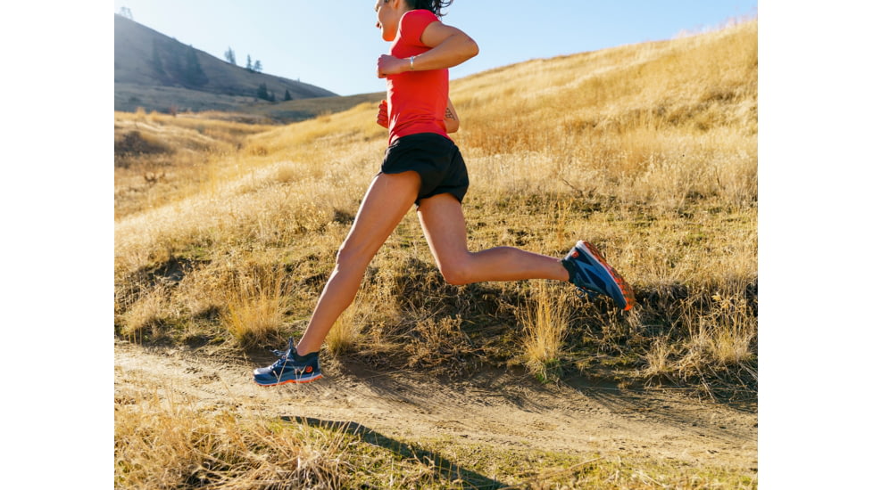 Topo Athletic MT-4 Trail Running Shoe - Womens, Navy/Coral, 7, W052-070-NAVCOR