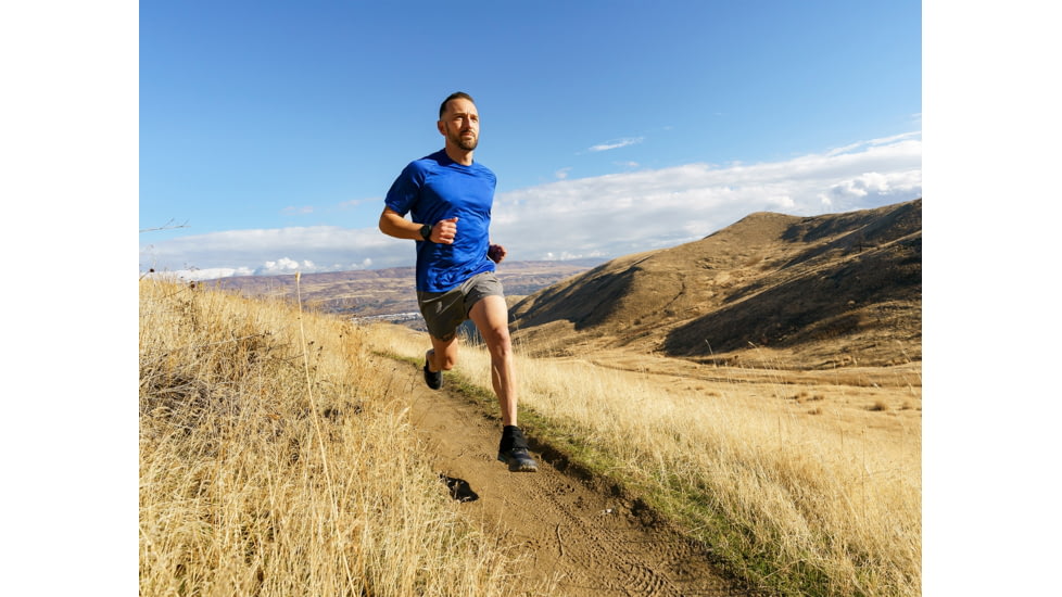 Topo Athletic MT-4 Trailrunning Shoes - Mens, Grey/Blue, 9.5, M052-095-GRYBLU