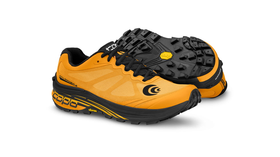 Topo Athletic MTN Racer 2 Trailrunning Shoes - Mens, Mango/Black, 9, M047-090-MANBLK