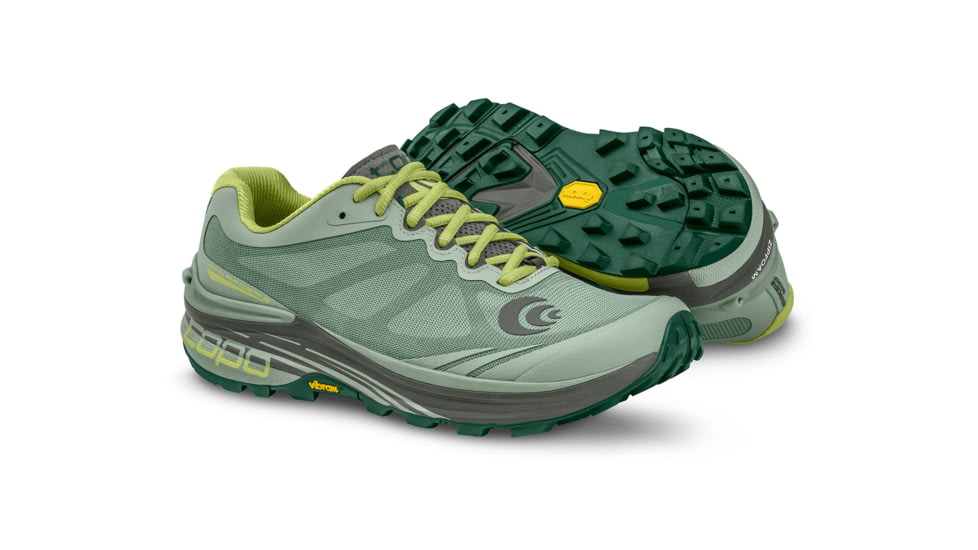 Topo Athletic MTN Racer 2 Trailrunning Shoes - Womens, Moss/Grey, 9, W047-090-MOSGRY