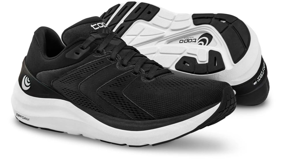 Topo Athletic Phantom 2 Road Running Shoes - Mens, Black/White, 9 US, M046-090-BLKWHT