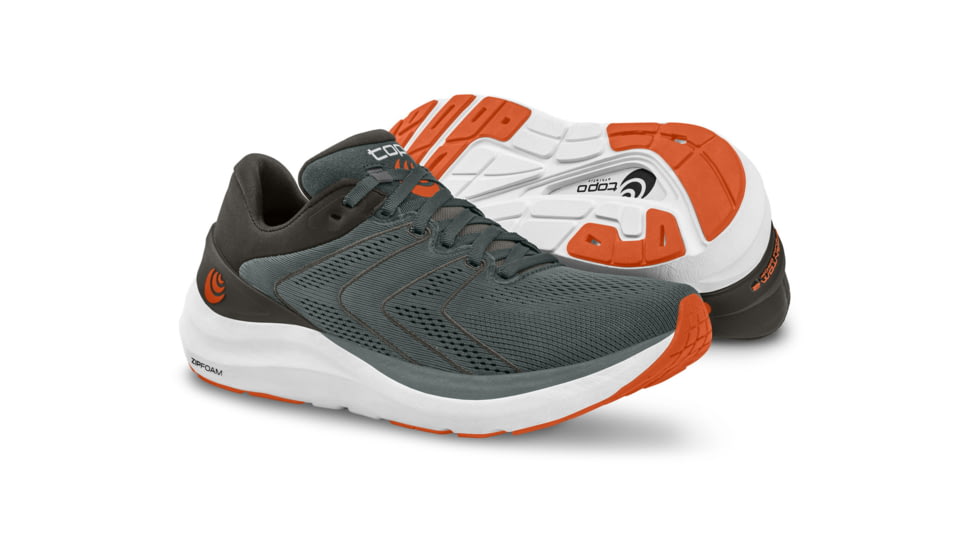 Topo Athletic Phantom 2 Road Running Shoes - Mens, Grey/Clay, 10.5, M046-105-GRYCLY