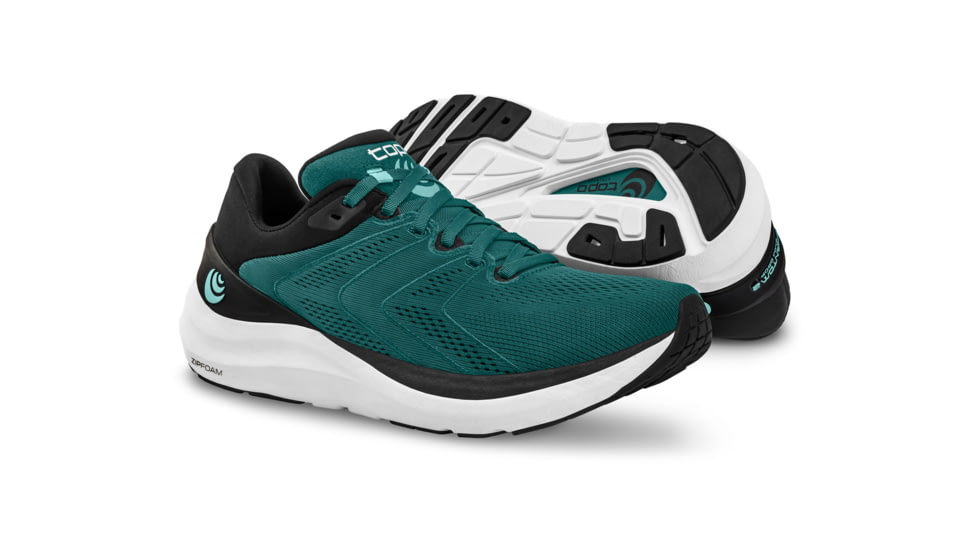 Topo Athletic Phantom 2 Road Running Shoes - Womens, Emerald/White, 9, W046-090-EMEWHT