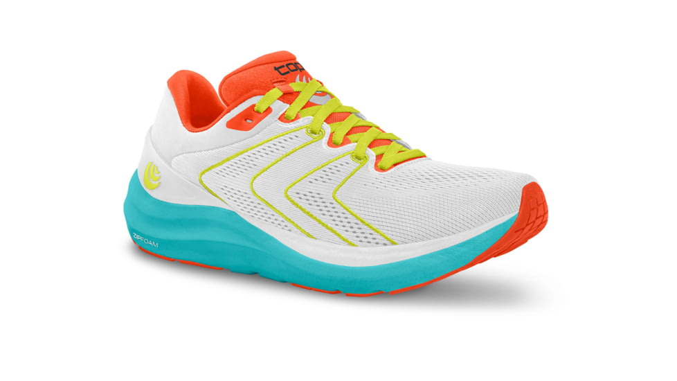 Topo Athletic Phantom 2 Road Running Shoes - Womens, White/Sky, 7.5, W046-075-WHTSKY