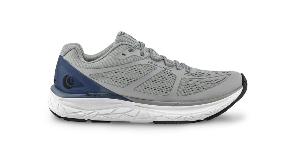 Topo Athletic Phantom - Mens, Grey / Blue, Medium, 11, M032-110-GRYBLU