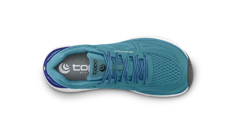 Topo Athletic Phantom - Womens, Aqua / Cobalt, Medium, 7.5, W032-075-AQUCOB