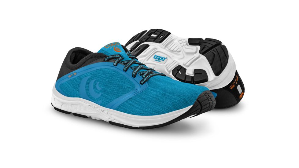 Topo Athletic ST-3 - Mens, Blue / Black, Medium, 11.5, M026-115-BLUBLK