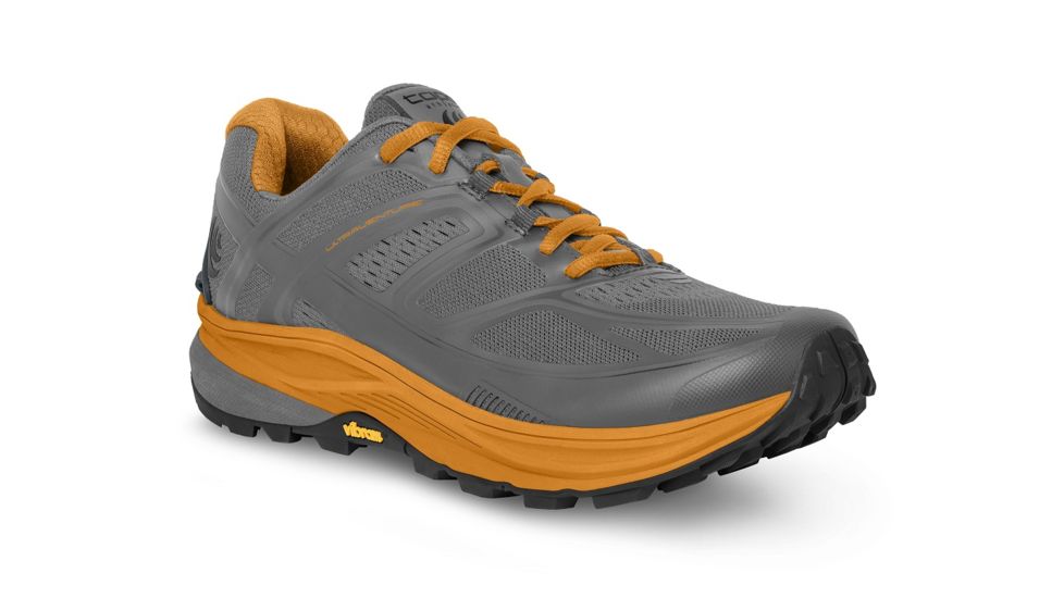 Topo Athletic Ultraventure - Mens, Grey / Gold, Medium, 8, M028-080-GRYGLD