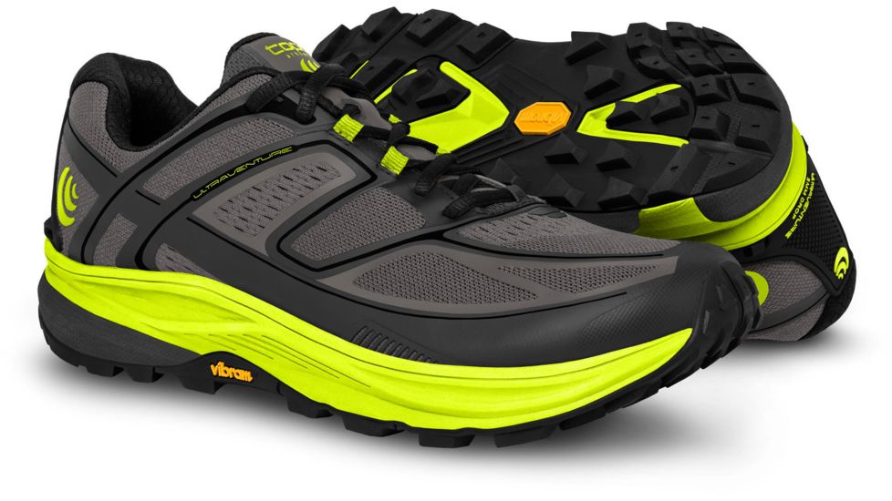 Topo Athletic Ultraventure Trailrunning Shoes - Mens, Grey/Green, 9.5 US, M028-095-GRYGRE