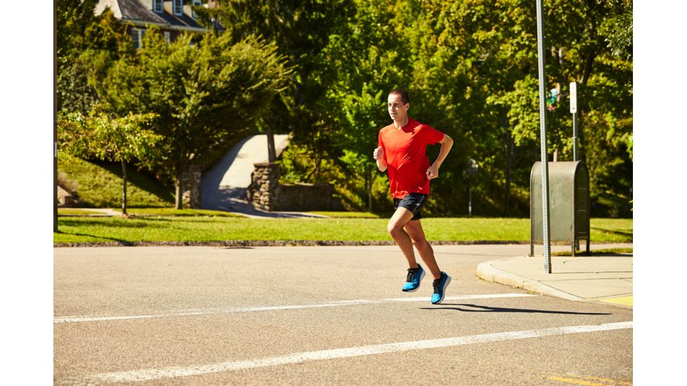 Topo Athletic Zephyr Road Running Shoes - Mens, Blue/Black, 9 US, M037-090-BLUBLK