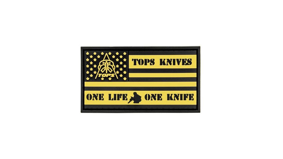 TOPS Knives Flag Patch, 3D Effect, PATCH-02