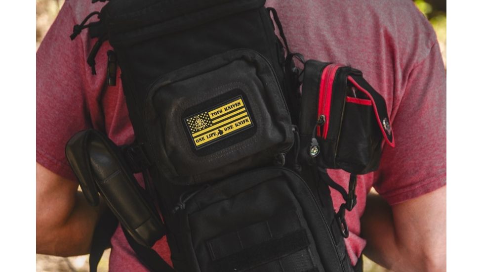 TOPS Knives Flag Patch, 3D Effect, PATCH-02