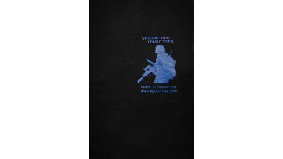 Tops Knives Tops Tribal Art T-Shirt, Blue/Black, Large, TS-BBTALG
