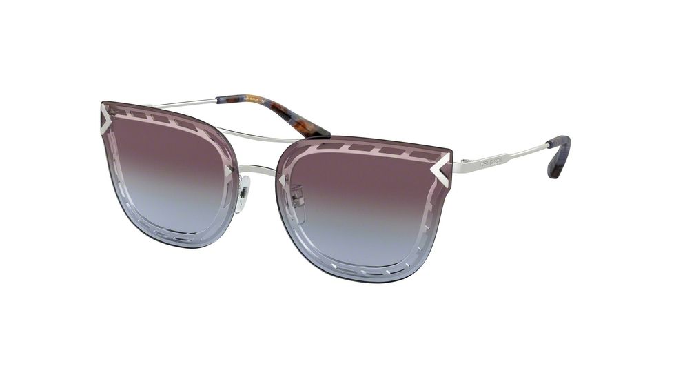Tory Burch TY6067 Sunglasses 316148-60 - Silver Frame, Pink/blue /brown Gradient Lenses
