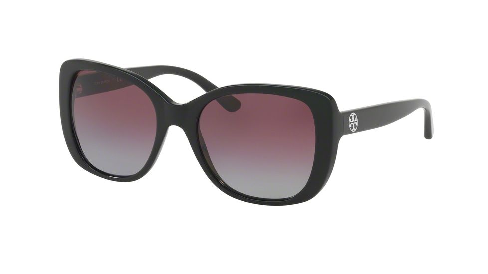 Tory Burch TY7114 Sunglasses 137762-53 - Black Frame, Violet Gradient Polarized Lenses