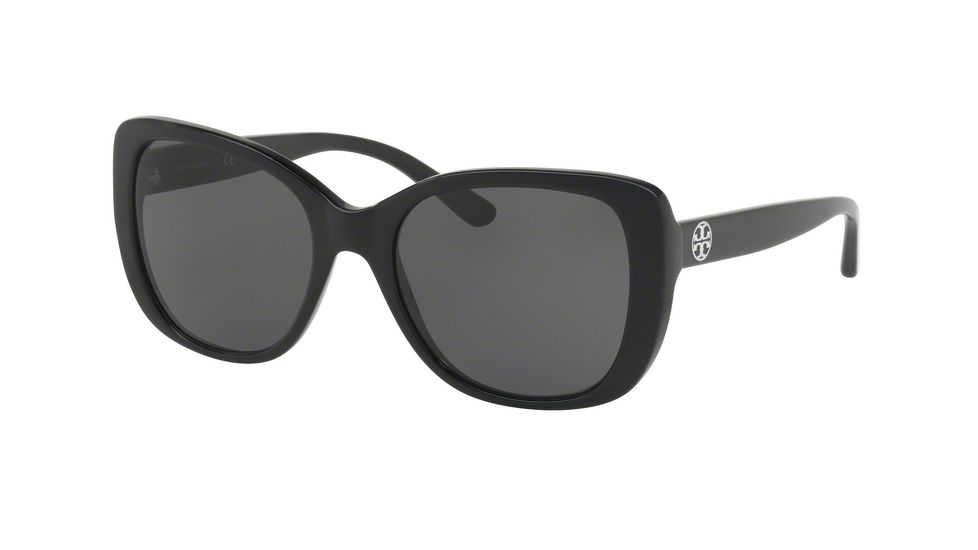 Tory Burch TY7114 Sunglasses 137787-53 - Black Frame, Dark Grey Solid Lenses