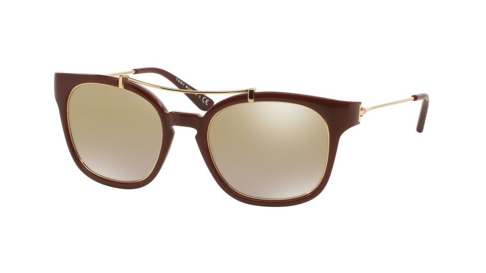 Tory Burch TY9038 TY9038 Sunglasses 14006G-51 - Cabernet/Gold Frame, Gold Flash Lenses