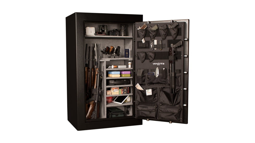 Tracker Safe Fire Rated Gun Safe, M32, Dial Lock, Black, T593625M-DLG