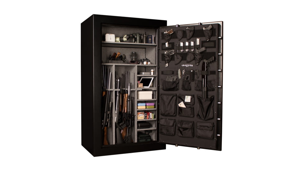 Tracker Safe Fire Rated Gun Safe, M45, Dial Lock, Black, T724227M-DLG