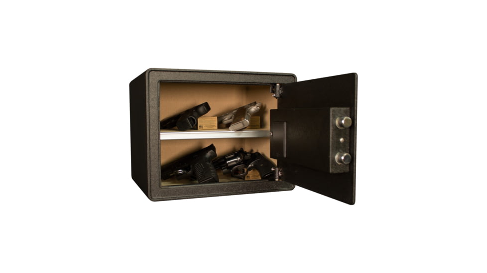 Tracker Safe Steel Safe w/Biometric Lock, 11.75in, Black, S12-B2