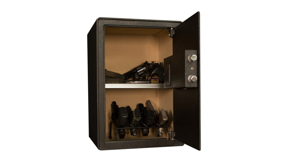 Tracker Safe Steel Safe w/Biometric Lock, 19.6in, Black, S19-B2