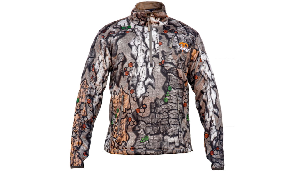 Treezyn LS 1/4 Zip Pullover - Mens, Late Seezyn Brown, Extra Large, MLS16-5 XL