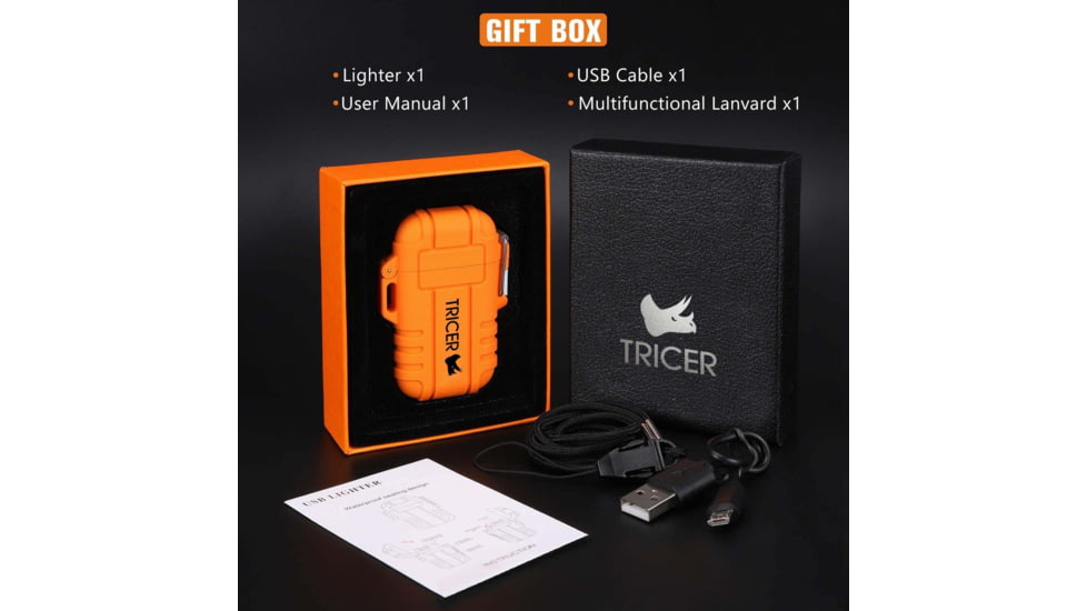 Tricer Arc Lighter, Orange, AL- LTR - 1