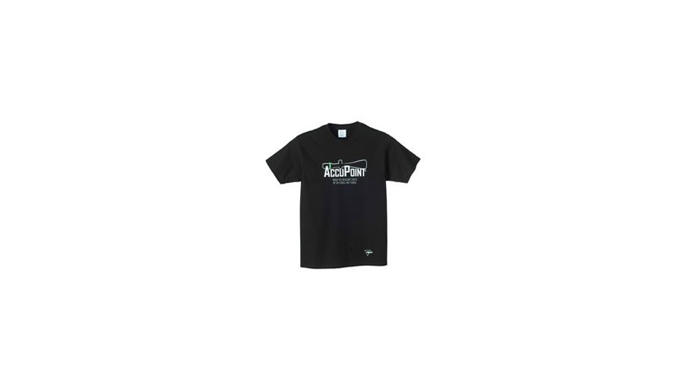 Trijicon Short Sleeve Graphic T-Shirt w/AccuPoint Tagline - Small, Black AP39S