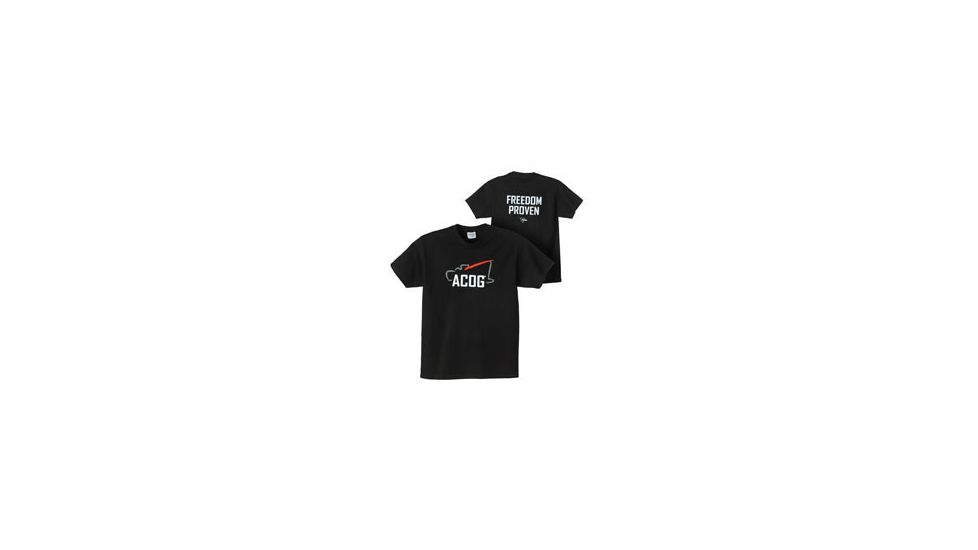 Trijicon Short Sleeve Graphic T-Shirt w/Freedom Tagline - Large, Black AP41L