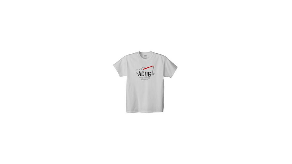 Trijicon Short Sleeve Graphic T-Shirt w/Survey Tagline - Large, White AP36L