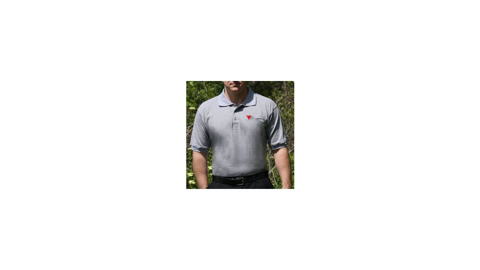 Trijicon Polo Shirt w/3 Color Trijicon Logo - XL, Gray AP18XL