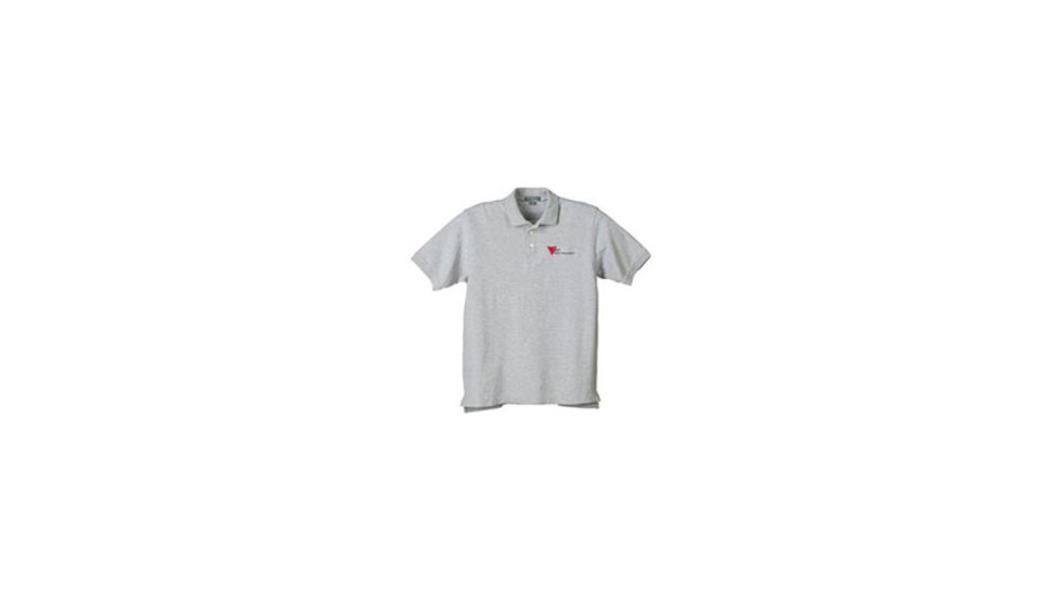 Trijicon Red Logo Polo, Short Sleeve - Men's, Gray, Small TRJAP34S