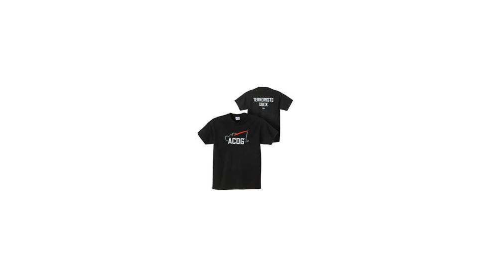 Trijicon Short Sleeve T-Shirt with Terrorist Tagline, Black, X-Large AP43-XL