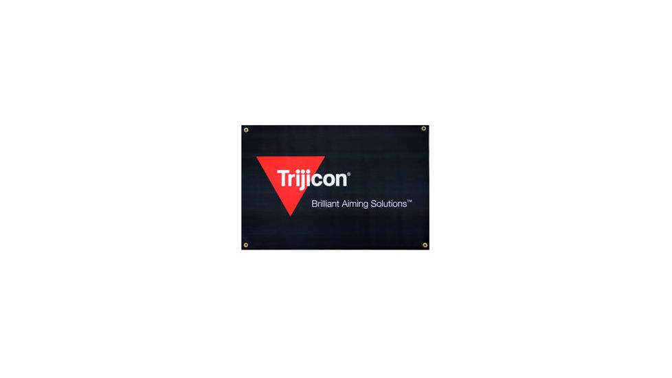 Trijicon Vinyl 2/C Logo Banner with Grommets, Indoor, 24in.x36in. PR49
