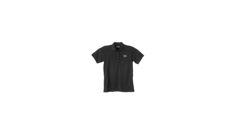 Trijicon White Logo Polo, Short Sleeve - Men's, Black, 2XL TRJAP462XL