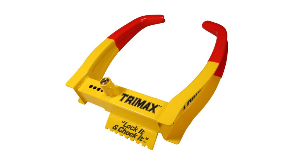 Trimax Deluxe Universal Wheel Chock Lock, Yellow/Red, 11,25in 4010218