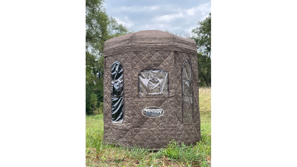 Trophy Treestands Dlux Blind, Trophy Bark Pattern - Brown, 7ft, TT818