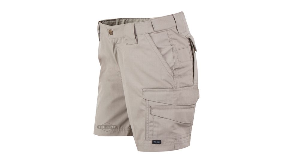 Tru-Spec 24-7 Ladies 6in. Shorts Poly/Cotton Rip-Stop, Khaki, 0 1197001