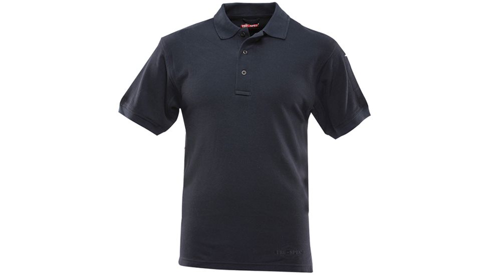 Tru-Spec 24-7 Basic Blend SL Polo Shirt 60/40 Cotton Poly, Black, Small Regular 4548003