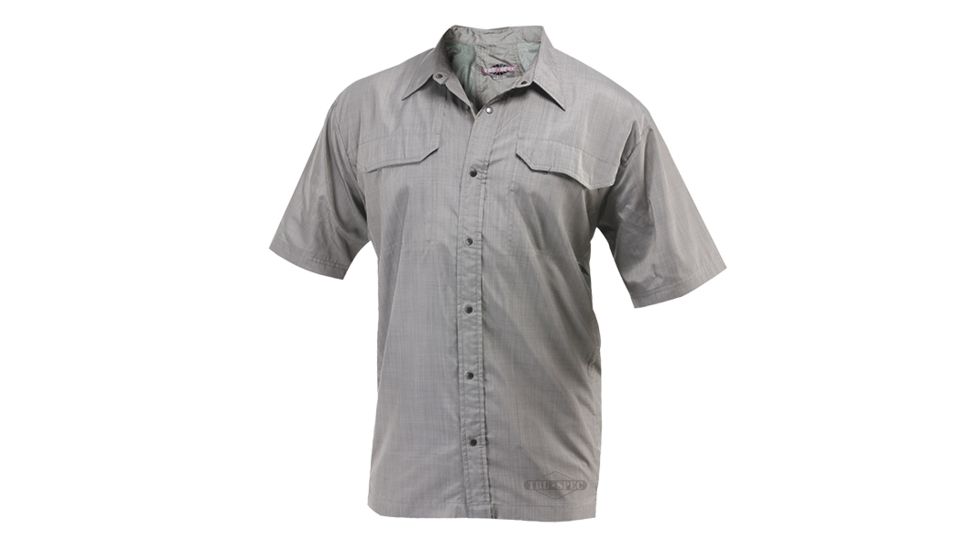 Tru-Spec 24-7 Camp Shirt 100% Polyester, Charcoal, XLarge Regular 1233006