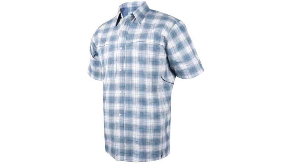 Tru-Spec 24-7 Cool Camp Shirt, Blue Plaid, M 1258004