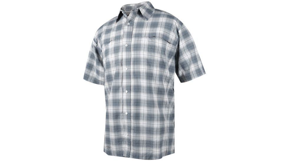 Tru-Spec 24-7 Cool Camp Shirt, Grey Plaid, XL 1257006