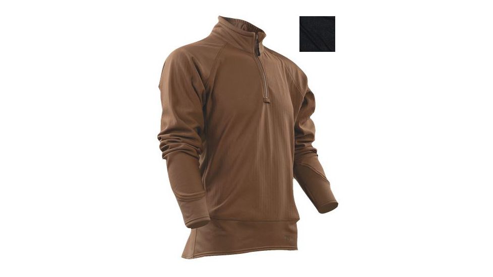 Tru-Spec 24-7 Cross-Fit 1/4 Zip Grid Fleece Shirt, BLACK, M 2423004