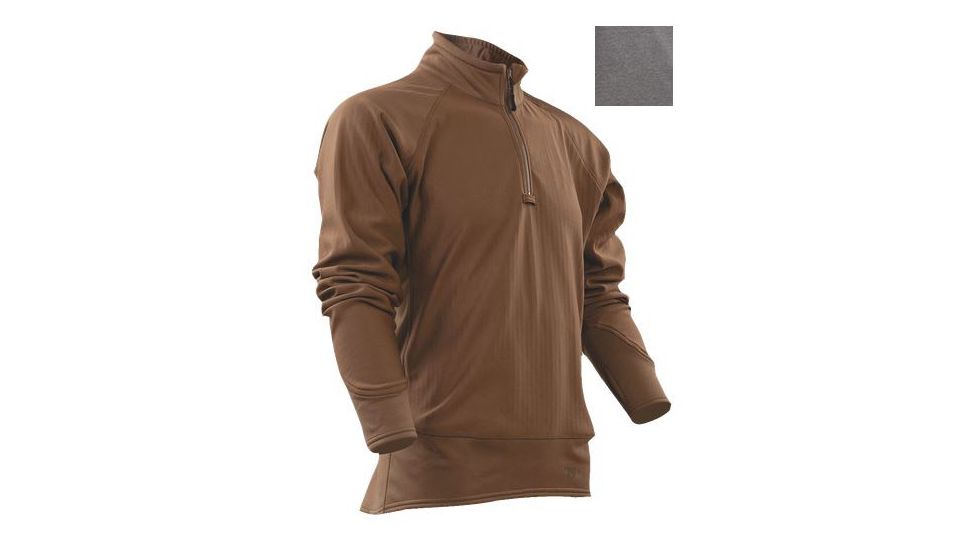Tru-Spec 24-7 Cross-Fit 1/4 Zip Grid Fleece Shirt, GREY, S 2429003